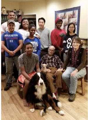 Valerie with her family